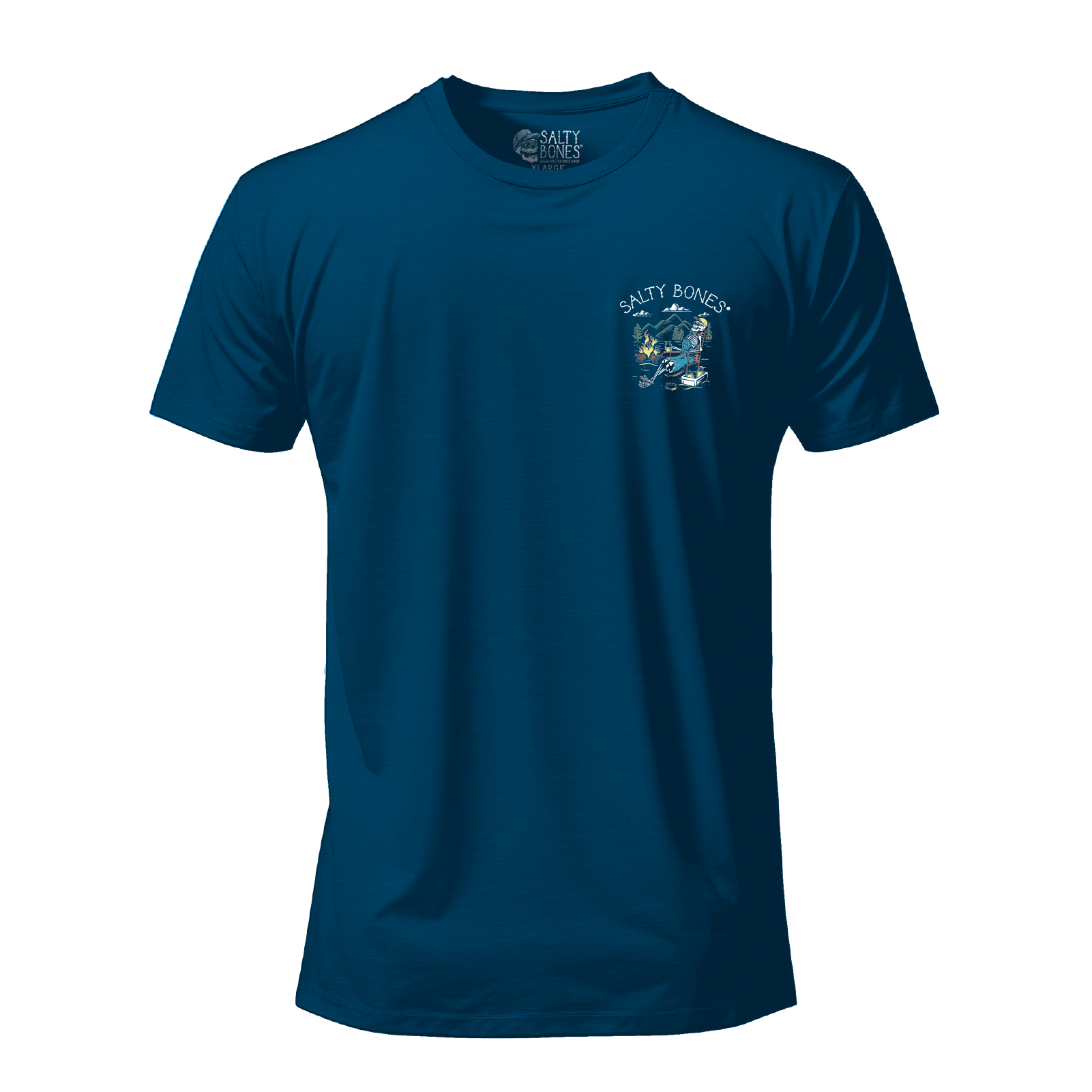 Salty Bones Another Day in Paradise Campfire Mountain Adventure T-Shirt