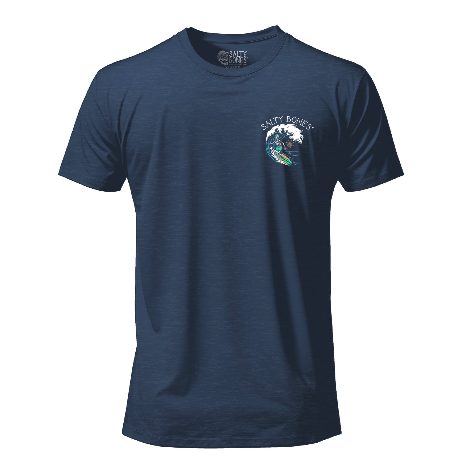 Salty Bones Comin' in Hot Surfer Ocean Wave Beach T-Shirt