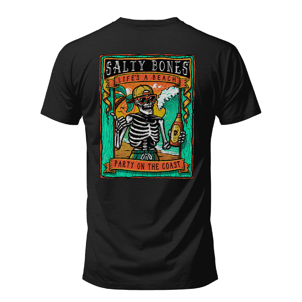 Life's A Beach Party On The Coast Graphic T-Shirt