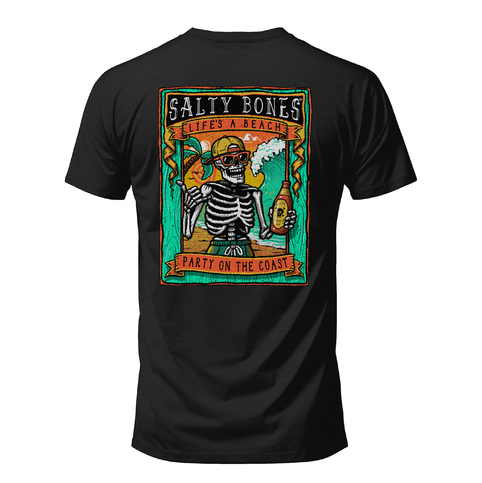 Life's A Beach Party On The Coast Graphic T-Shirt