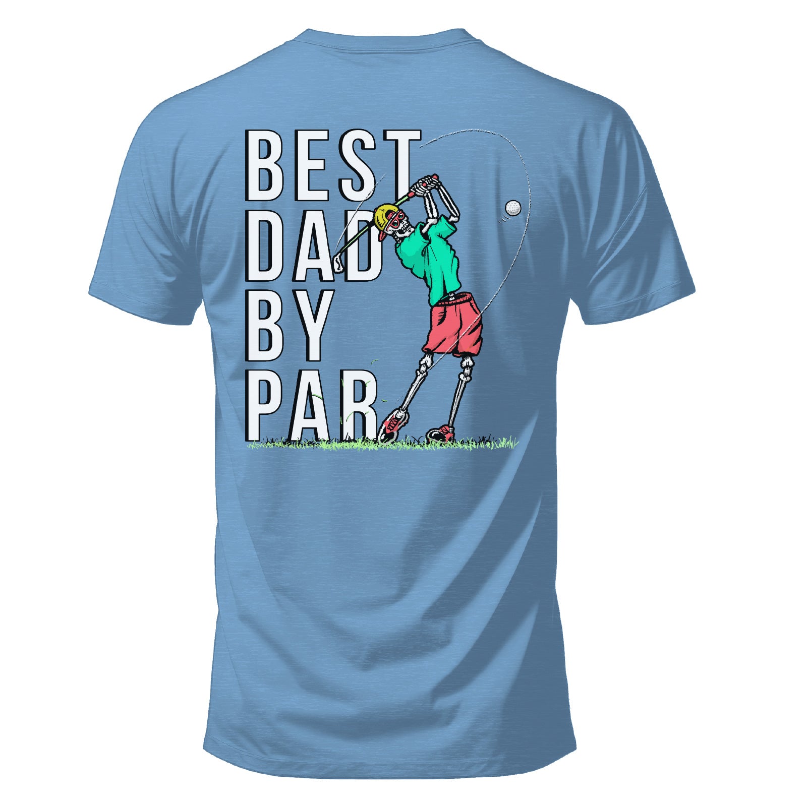 Salty Bones Best Dad by Par Golf Graphic T-Shirt