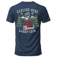 Explore More Worry Less Camping Hiking Graphic T-Shirt