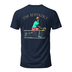 Salty Bones Dink Responsibly Pickleball Graphic T-Shirt