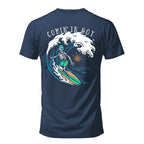 Salty Bones Comin' in Hot Surfer Ocean Wave Beach T-Shirt