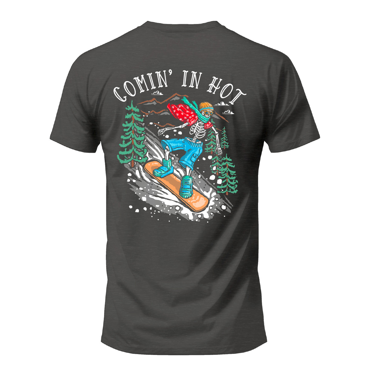 Salty Bones Comin’ in Hot Snowboarding T-shirt