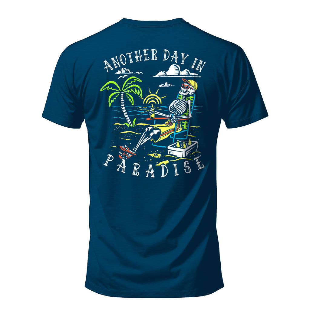 Salty Bones Another Day In Paradise Tropical Beach T-Shirt