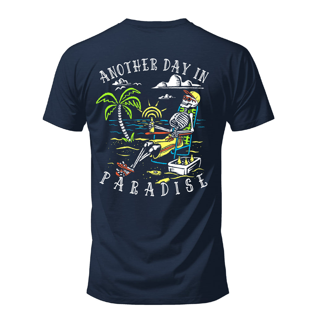 Salty Bones Another Day In Paradise Tropical Beach T-Shirt