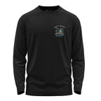 Salty Bones Born to Fish Forced to Work Fishing Boat Long Sleeve T-Shirt