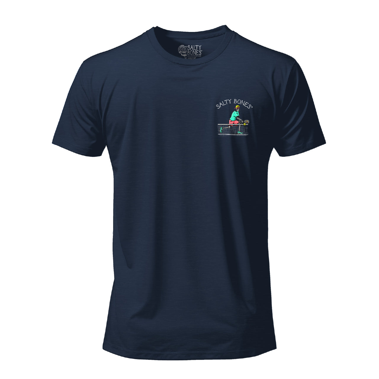 Salty Bones Dink Responsibly Pickleball Graphic T-Shirt