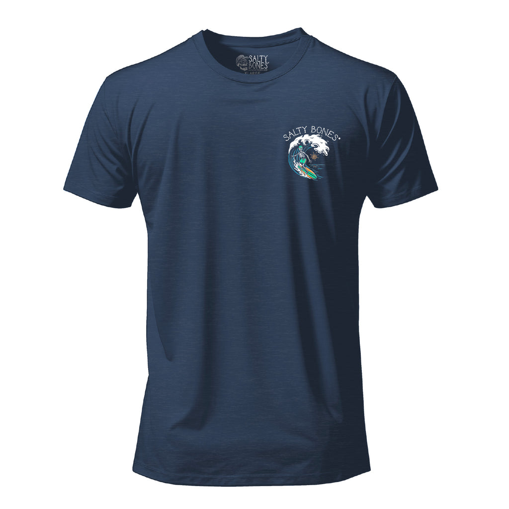 Salty Bones Comin' in Hot Surfer Ocean Wave Beach T-Shirt