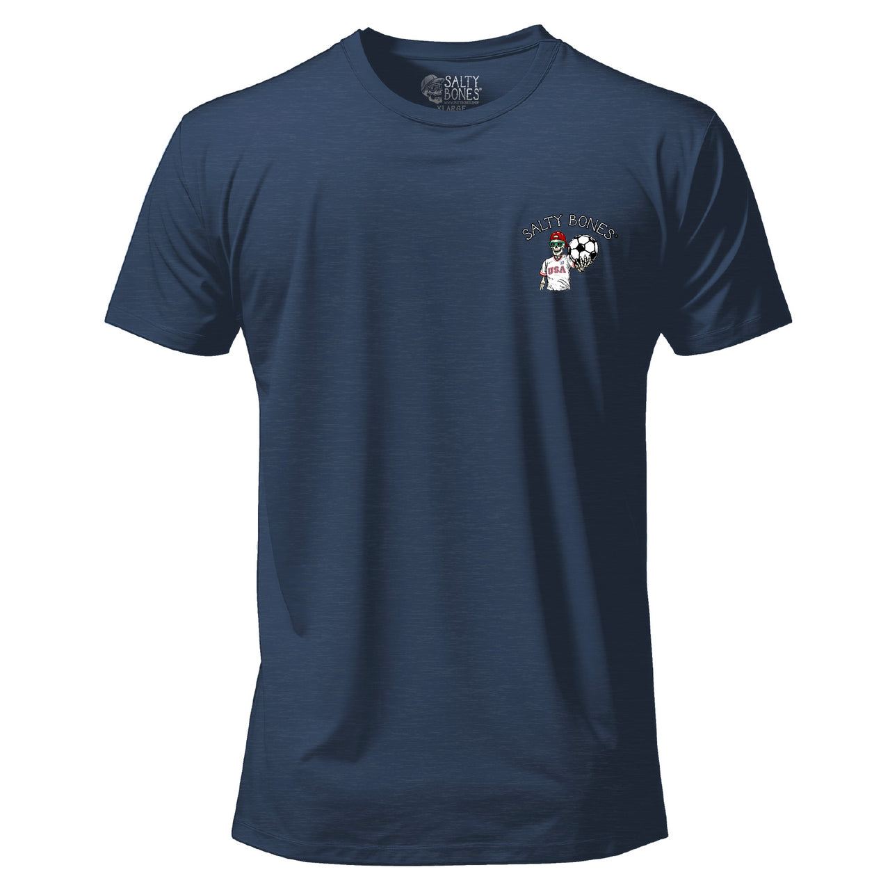 Salty Bones Born To Score Soccer Graphic T-Shirt