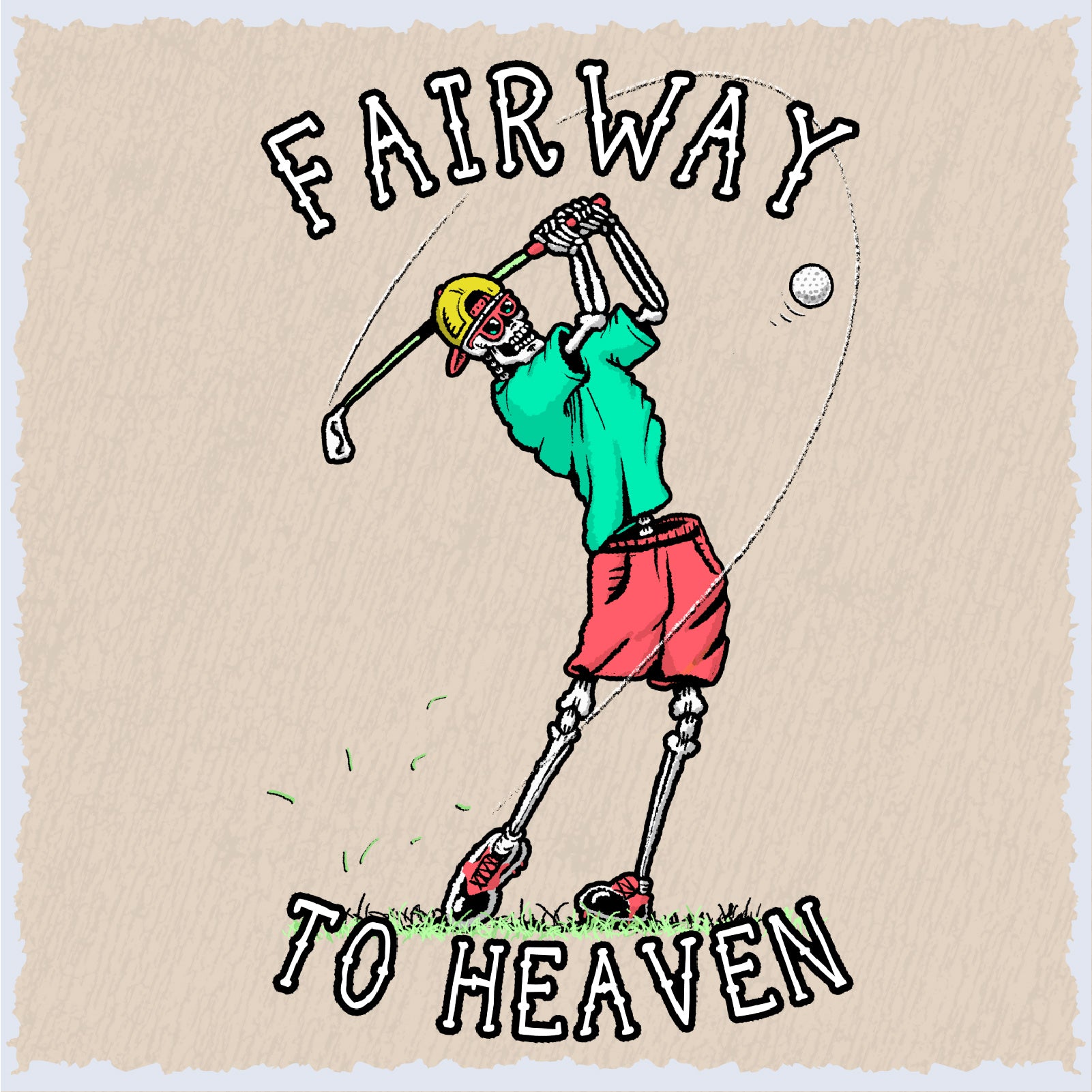 Salty Bones Fairway to Heaven Golf T-Shirt