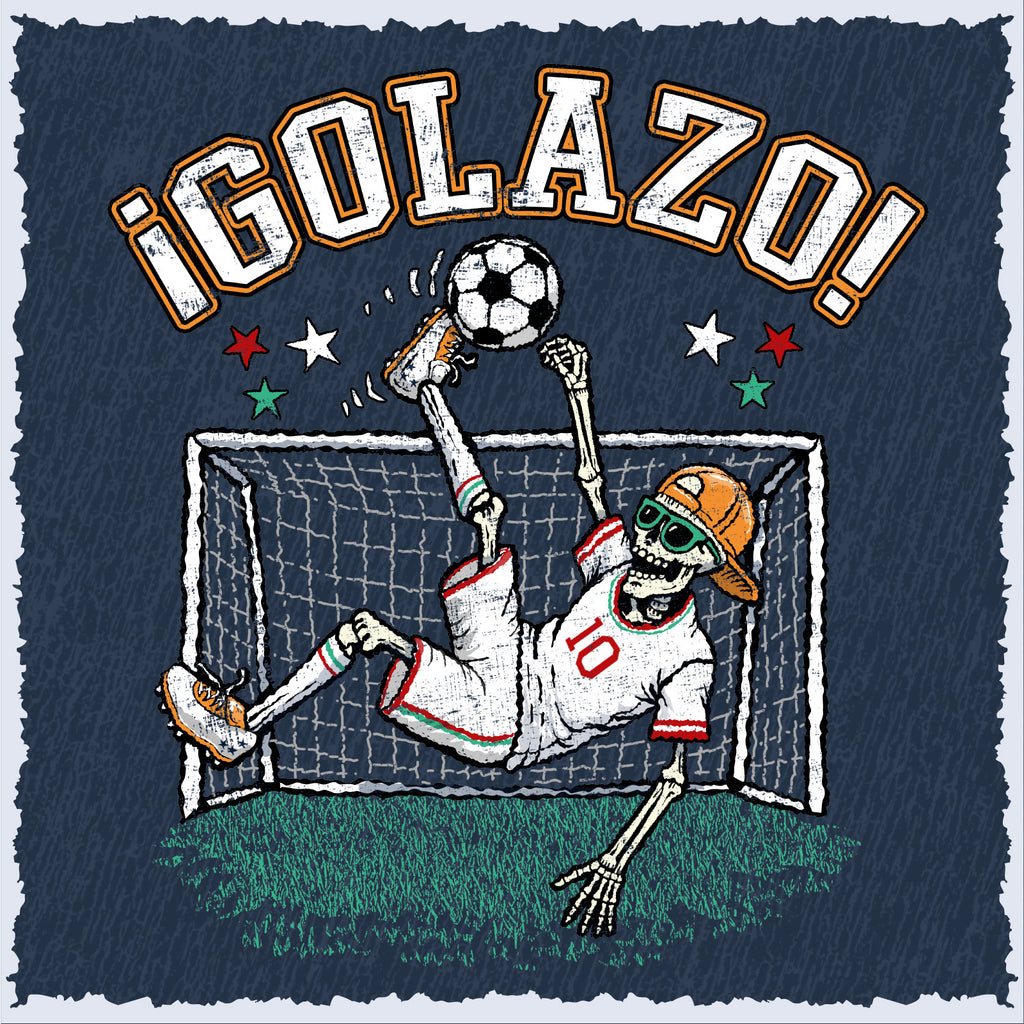 Salty Bones Golazo Soccer Graphic T-shirt