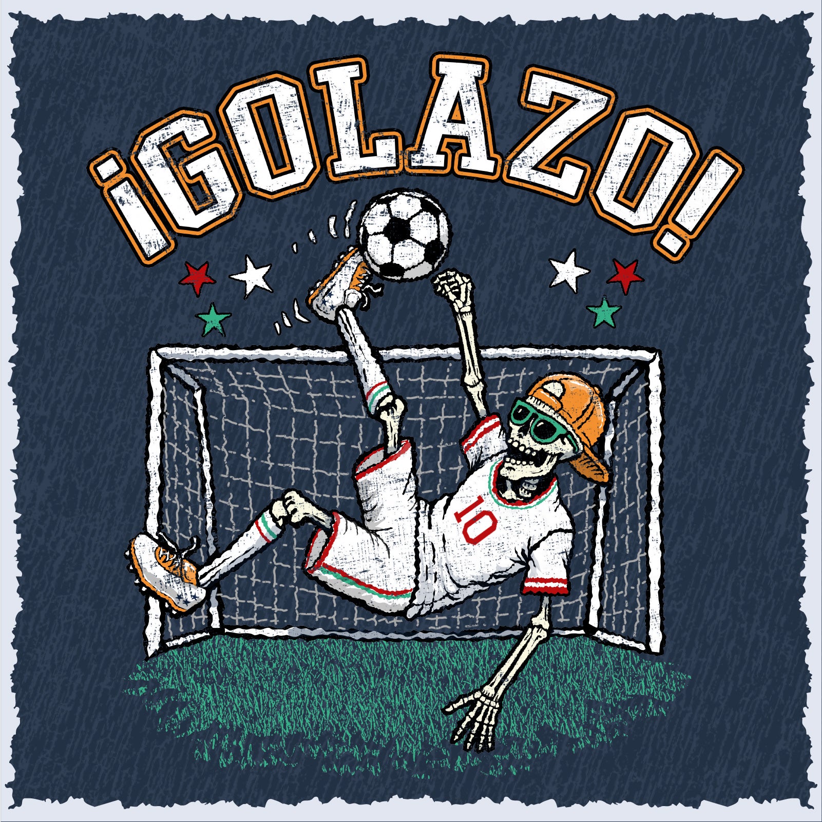 Salty Bones Golazo Soccer Graphic T-shirt