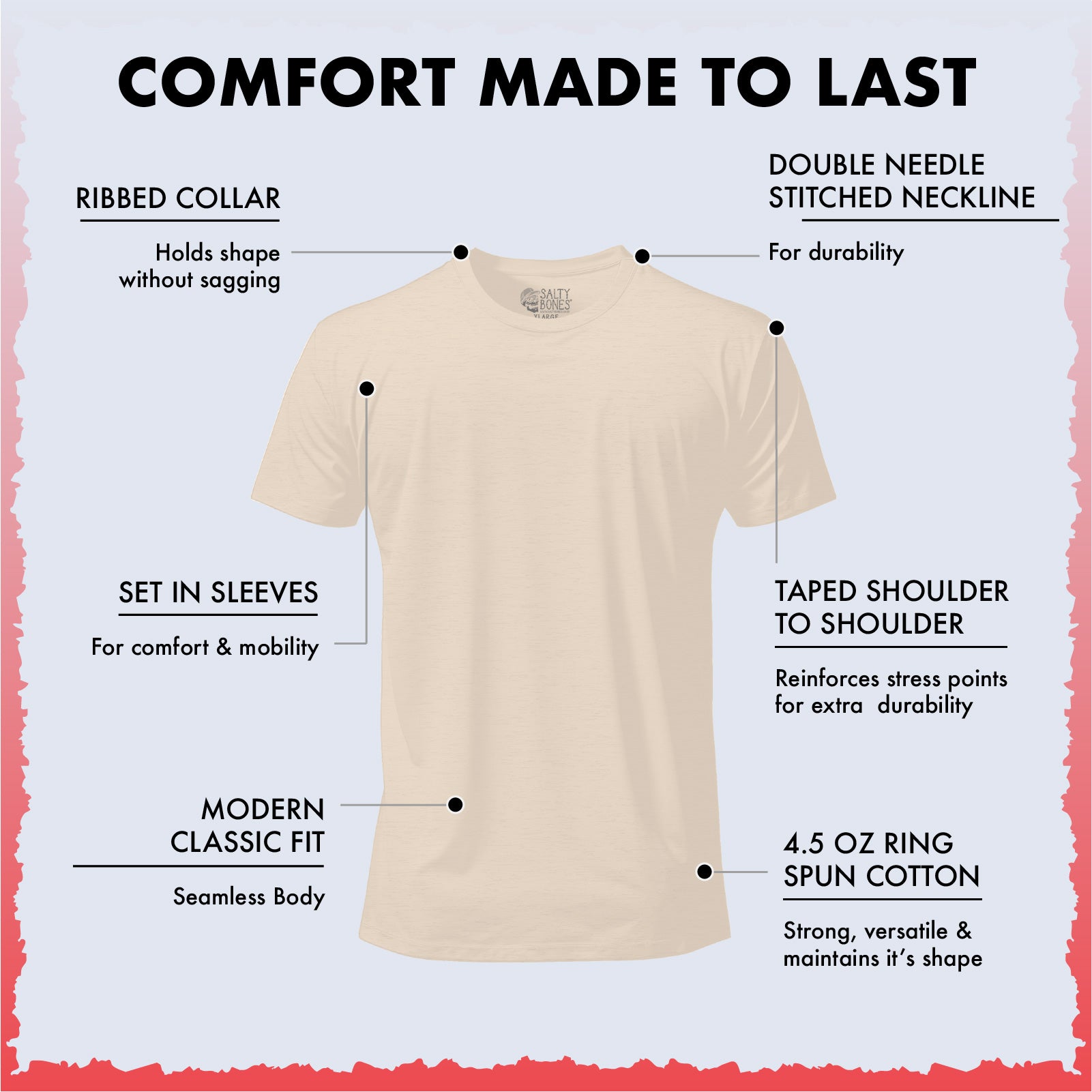 Salty Bones Fairway to Heaven Golf T-Shirt