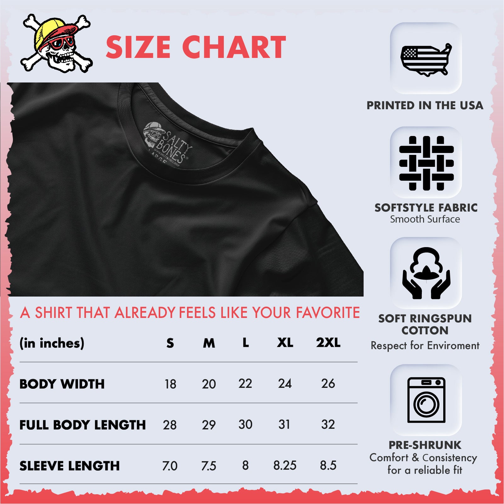 Salty Bones Born to Fish Forced to Work Fishing Boat T-Shirt