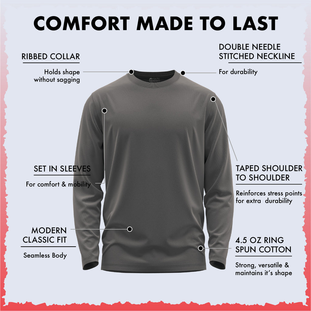 Salty Bones Another Day Another Wave Surfer Graphic Long Sleeve T-Shirt