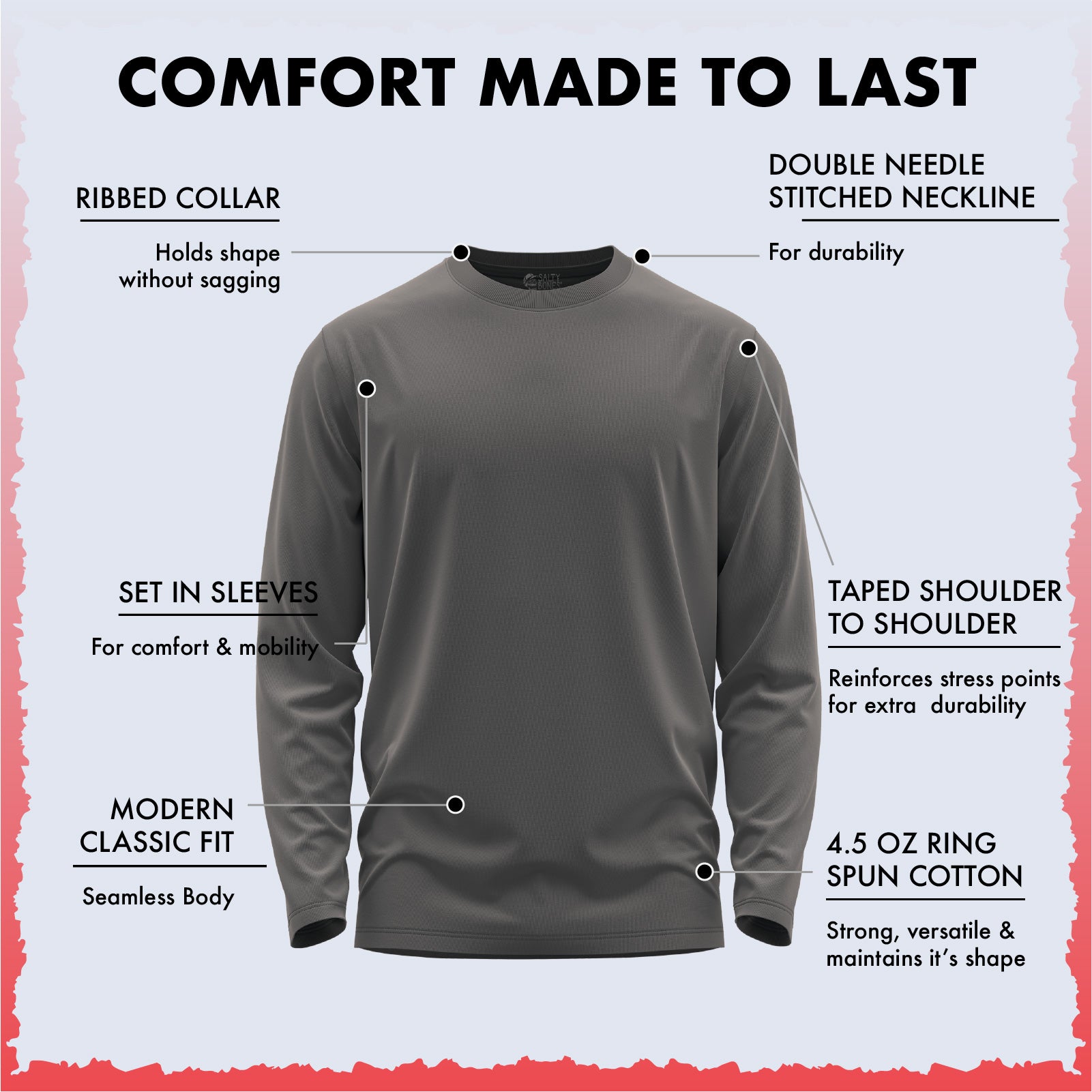 Salty Bones Another Day Another Wave Surfer Graphic Long Sleeve T-Shirt