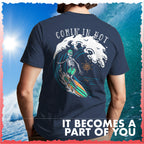 Salty Bones Comin' in Hot Surfer Ocean Wave Beach T-Shirt