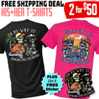 Two Designs Same Bad Decisions T-Shirt Set + Free Sticker – Discount Applied at Checkout