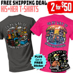 Tailgate Trouble Starts Here T-Shirt Set + Free Sticker – Discount Applied at Checkout